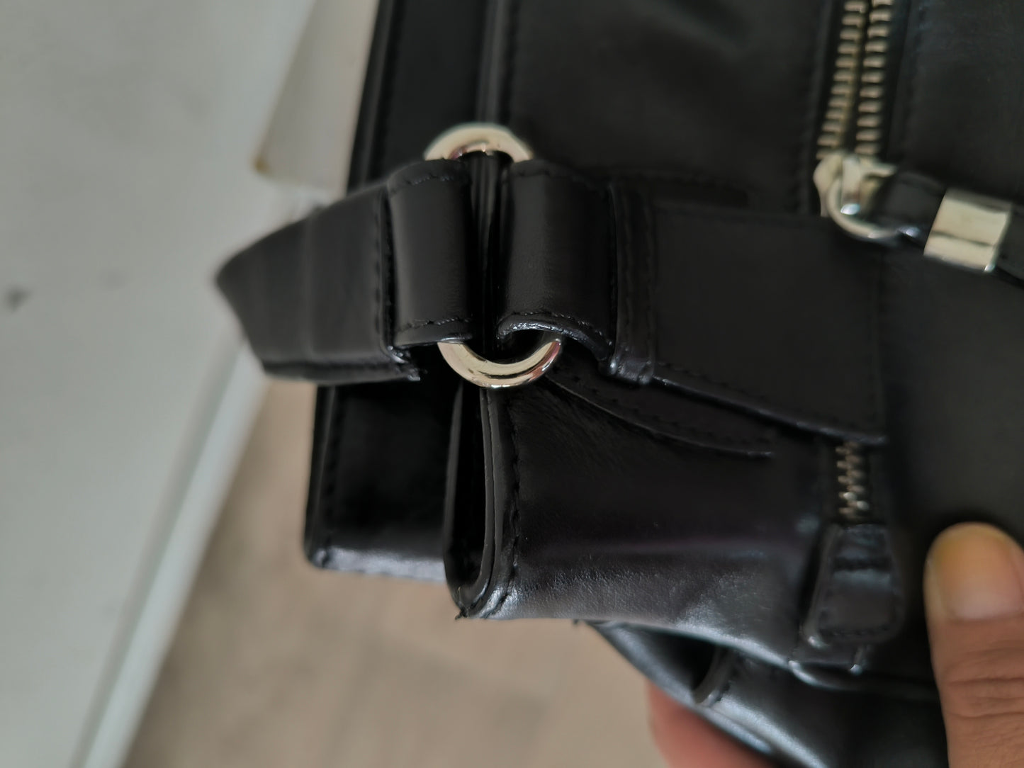 Borsa Sportmax Max Mara in pelle nera