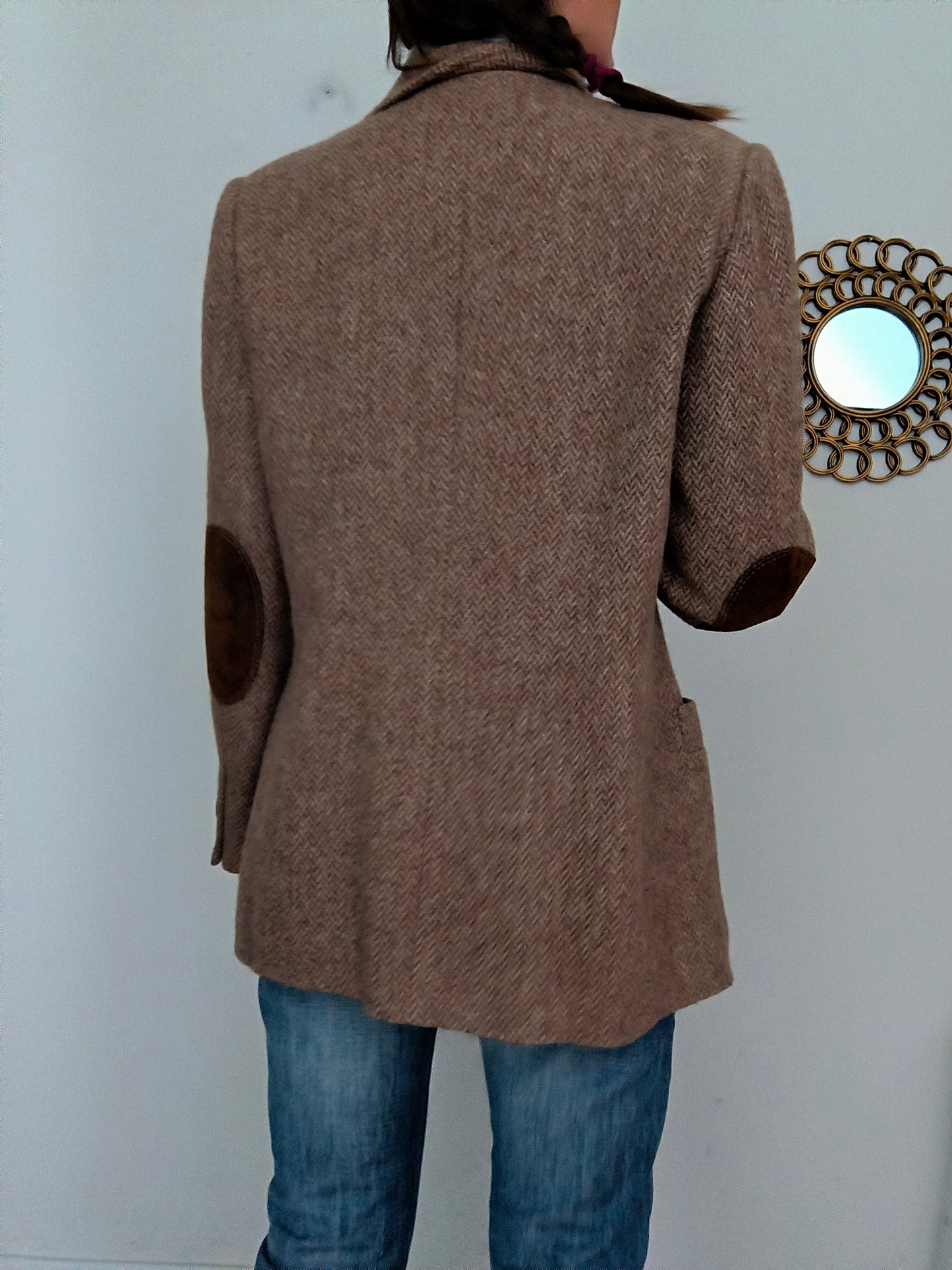 Blazer doppiopetto vintage in lana alpaca