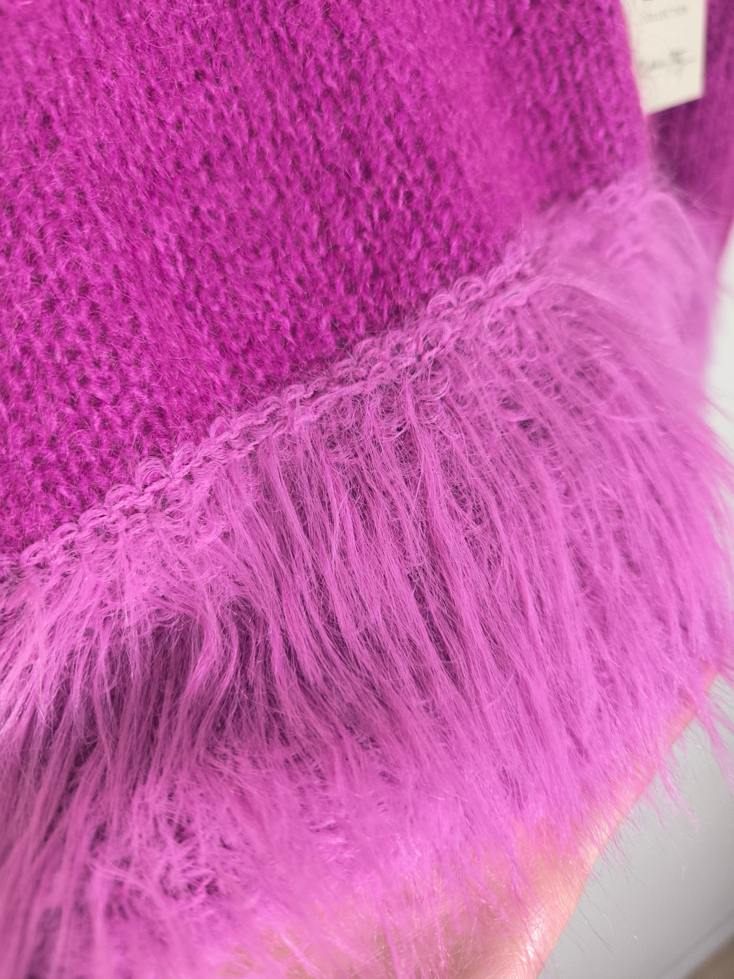 Maglioncino fucsia in mohair