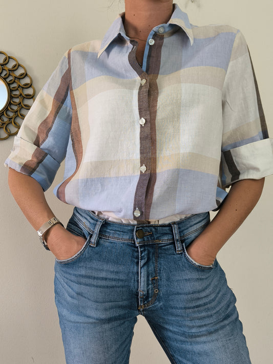 Camicia in cotone a quadri