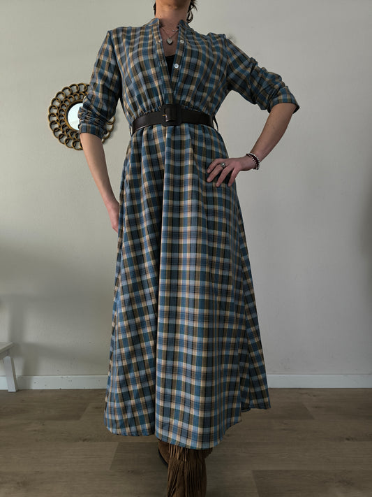 Abito lungo quadrettato tg M