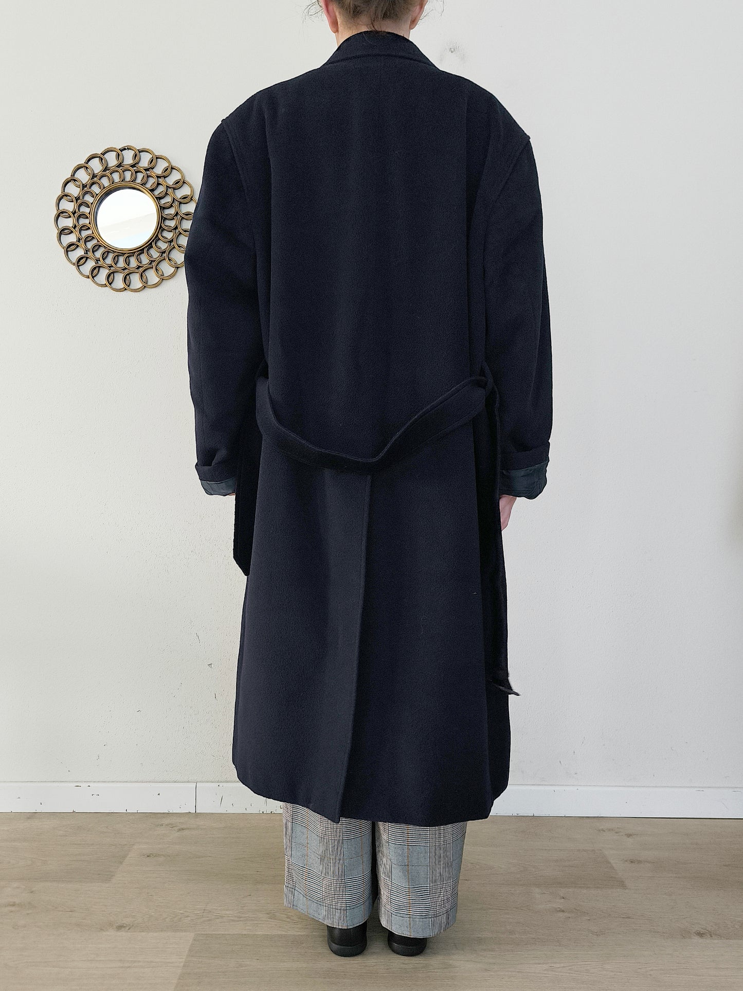 Herno cappotto lana e cashmere blu