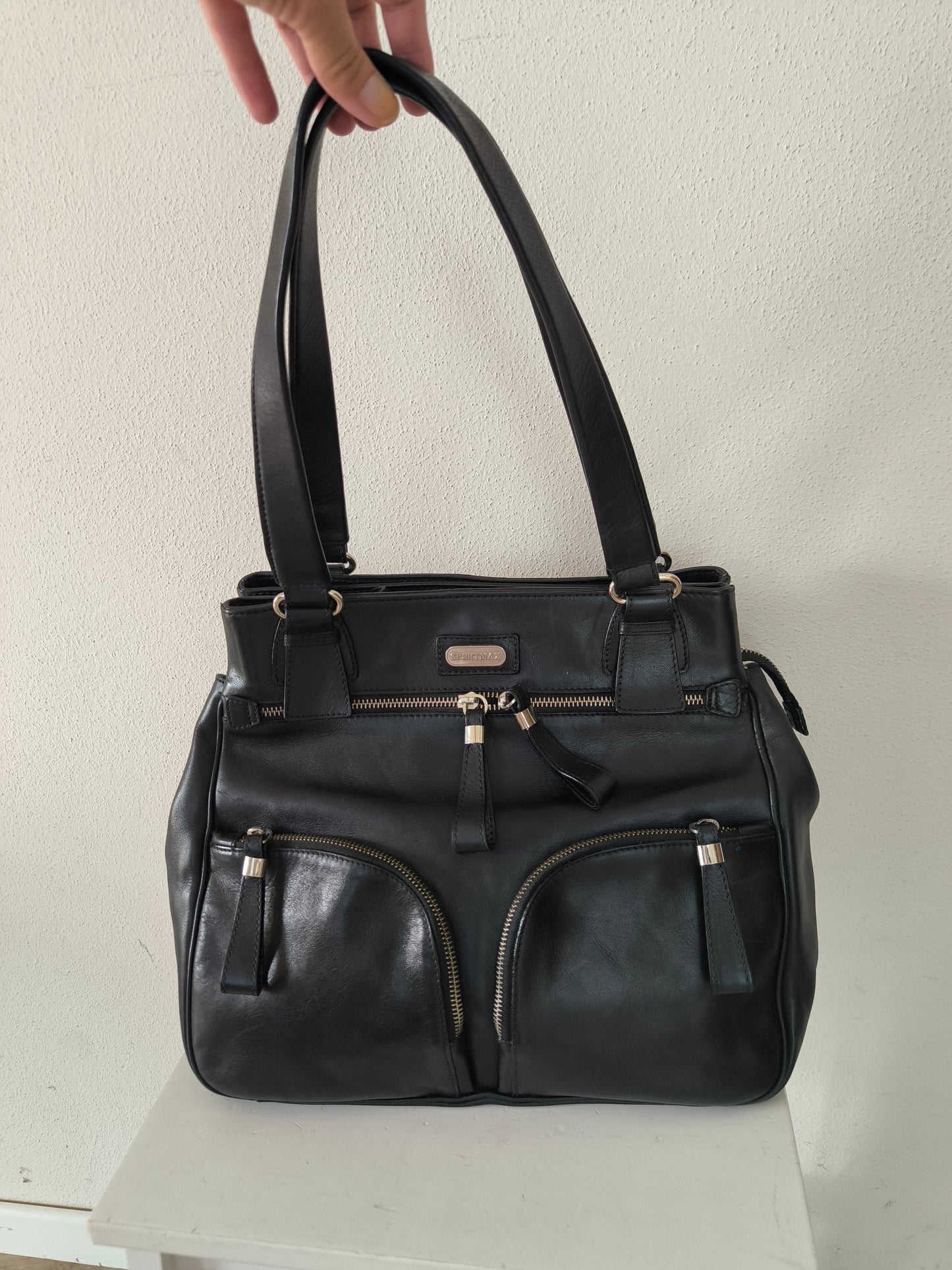 Borsa Sportmax Max Mara in pelle nera