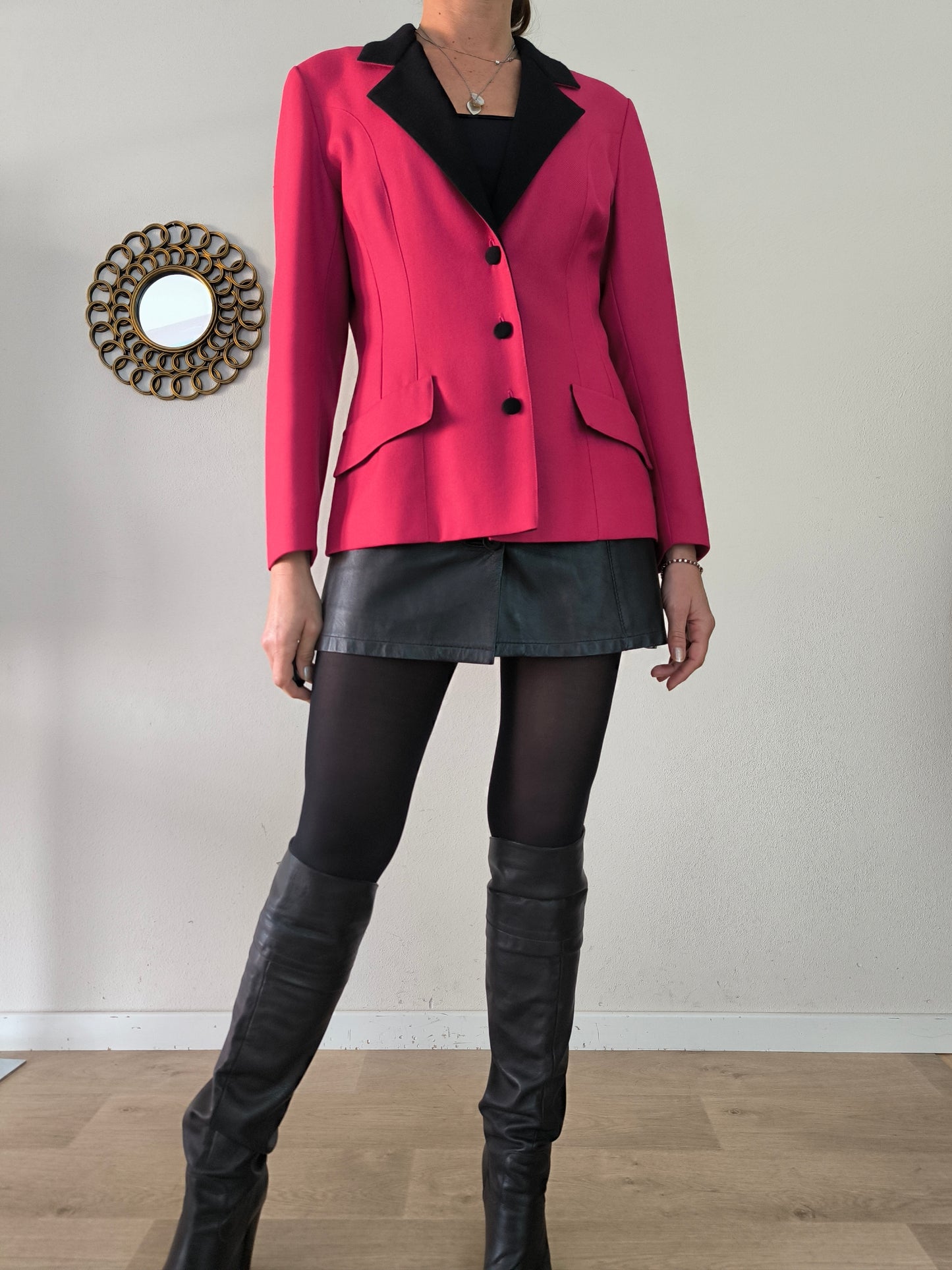Blazer vintage sartoriale rosa