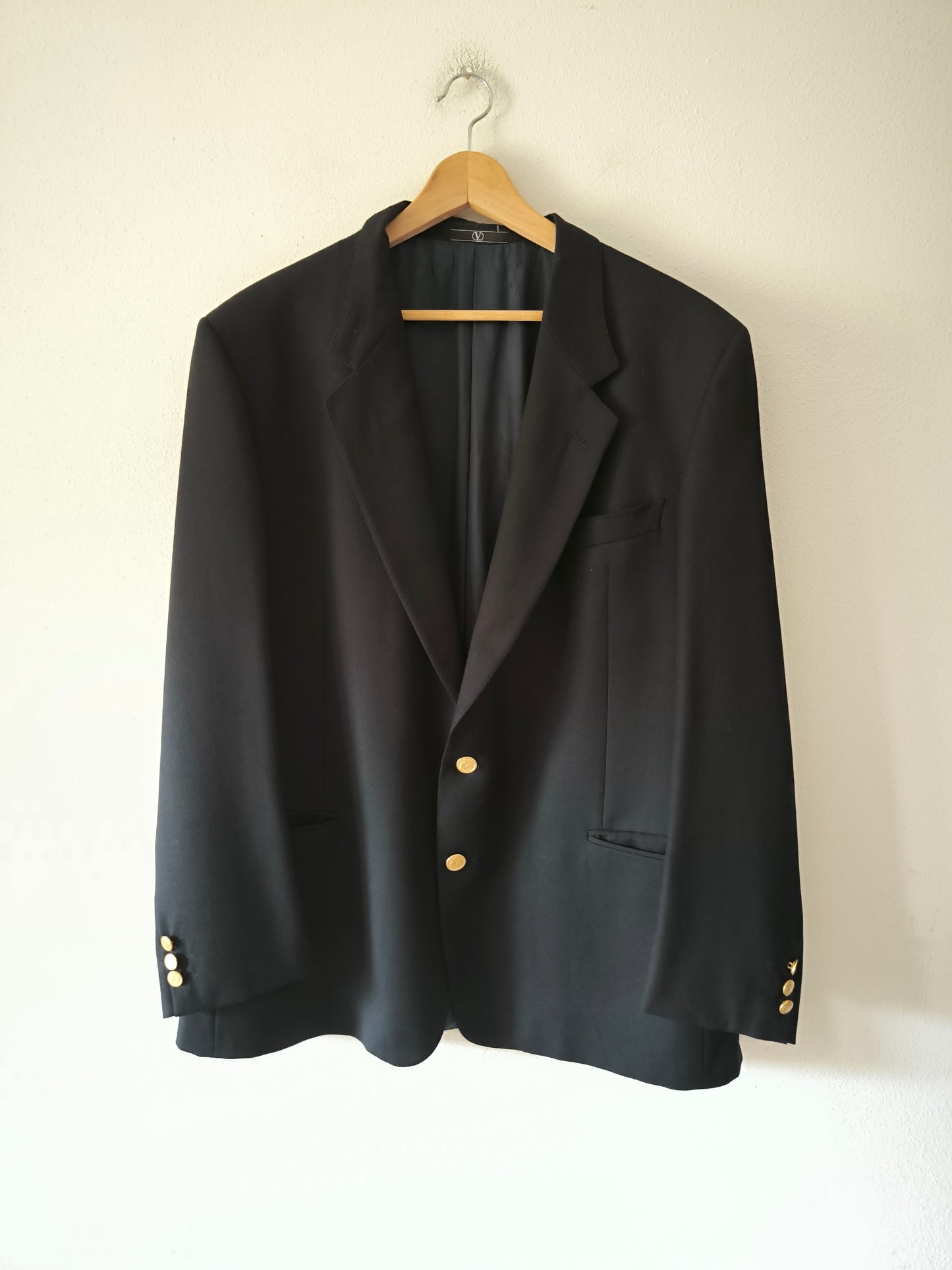 Blazer Valentino nero in pura lana vergine