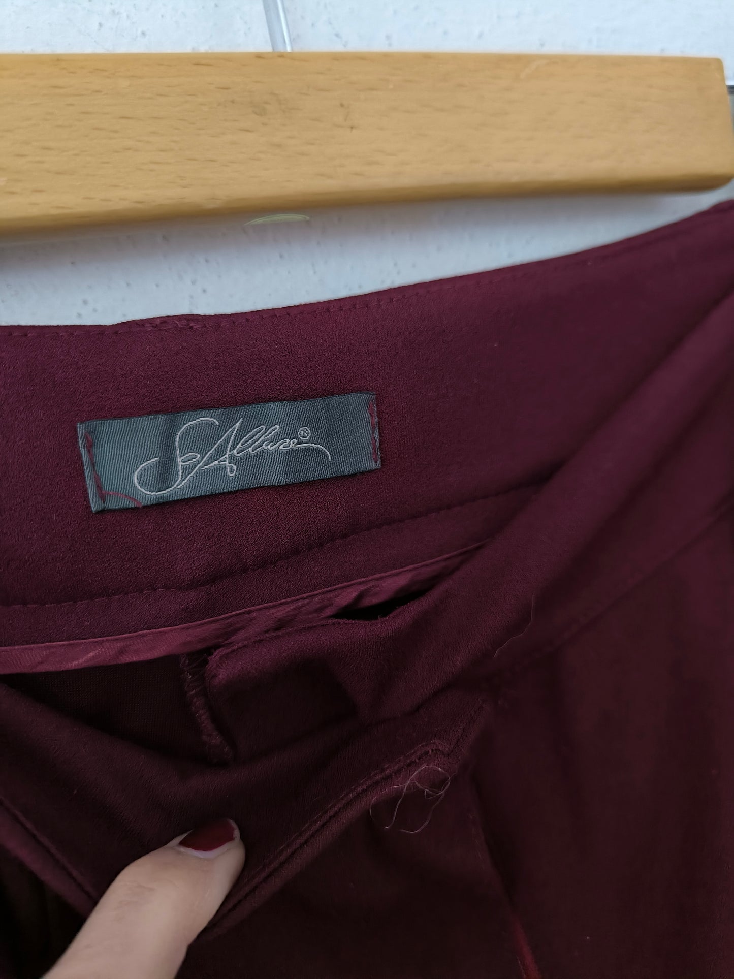 So Allure pantalone borgogna tg M