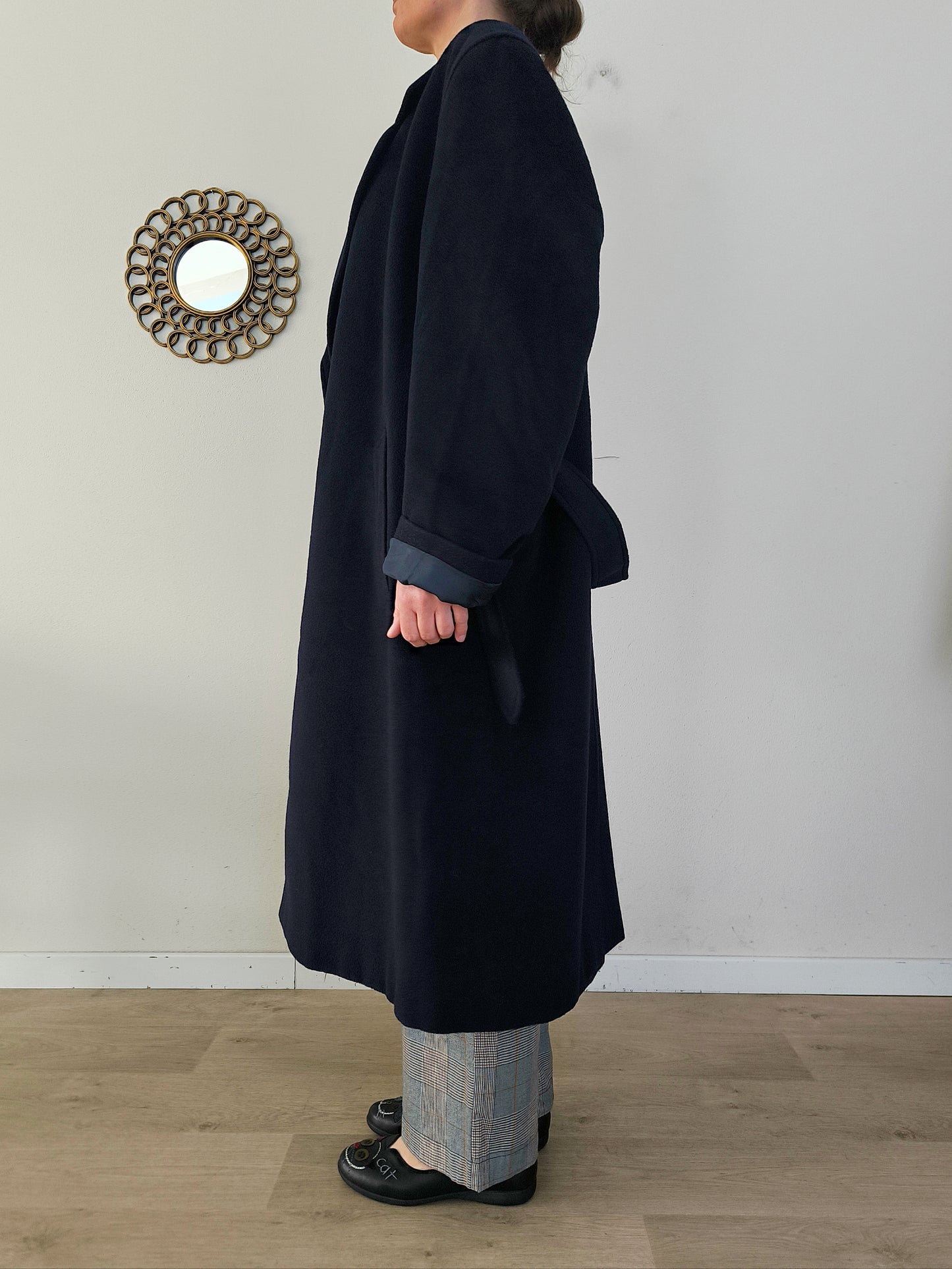 Herno cappotto lana e cashmere blu