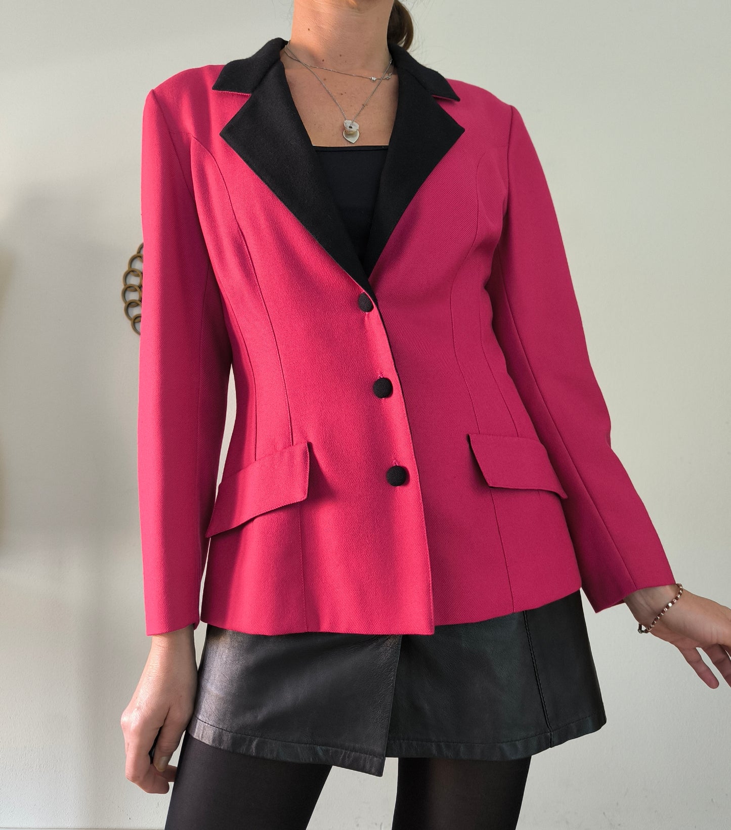 Blazer vintage sartoriale rosa