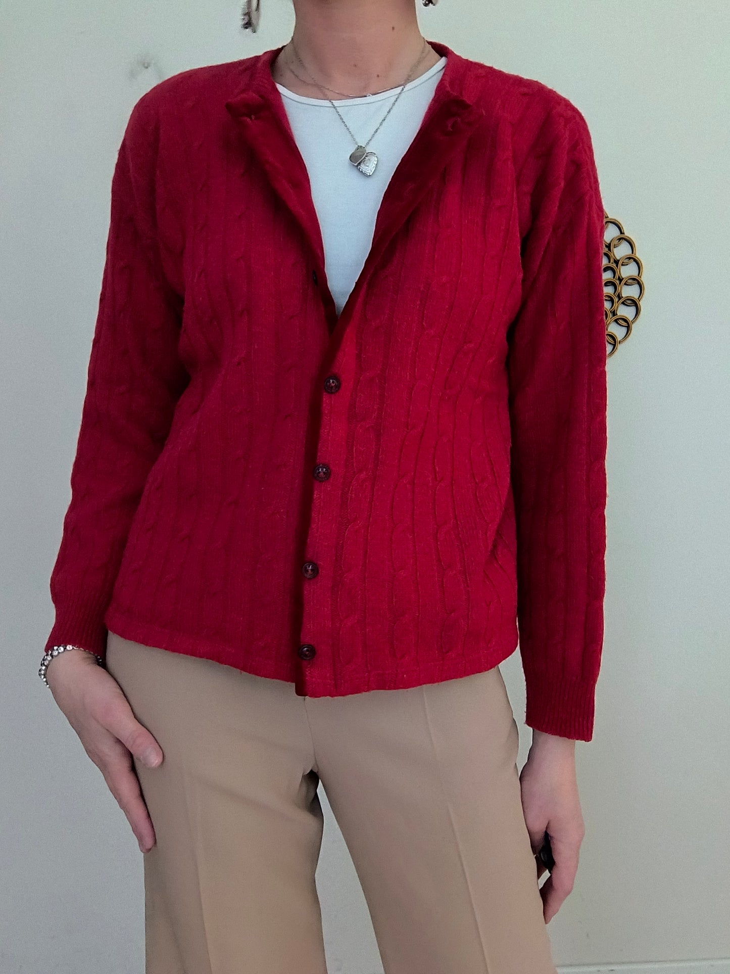 Cardigan Les Copains magenta