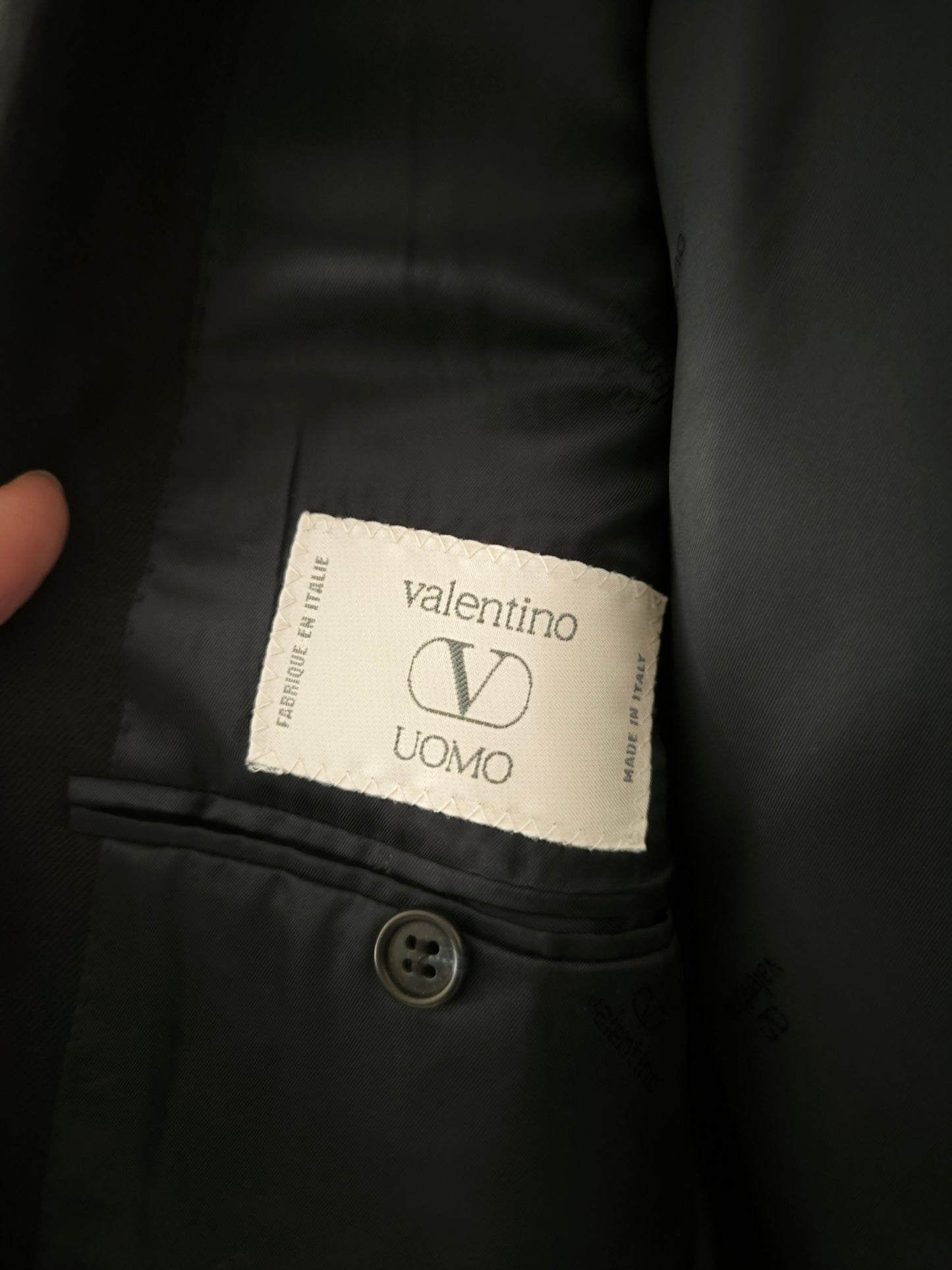 Blazer Valentino nero in pura lana vergine